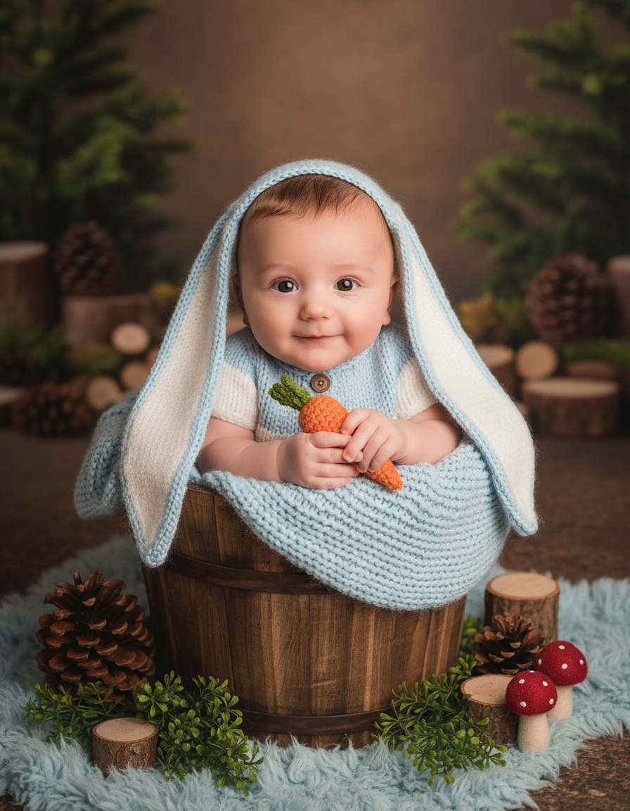 Havuç Sepetinde Bebek